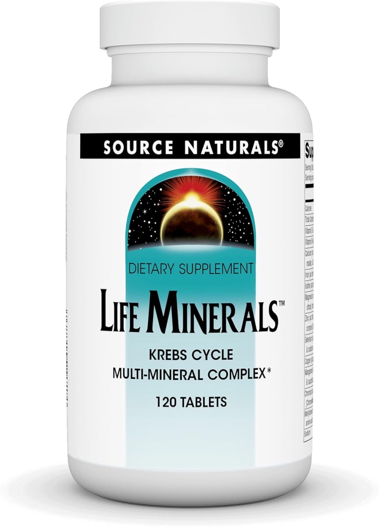 Source Naturals Life Minerals, Krebs Rise Multi-Mineral Kompleksi* - 120 Tablet