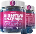 Digestive Enzymes for Women & Men Gummies w/ Probiotics, Papaya, Bromelain, Ginger - Bloating Relief & Gut Health Chewable Supplement Digest Proteins Dairy Carbs Veggies Fats, Sugar Free Vegan, 120Cts