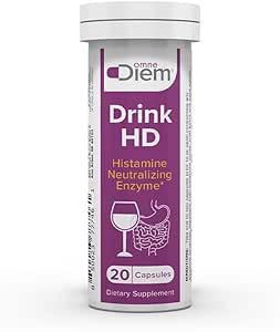 OmneDiem Drink HD Συμπλήρωμα διατροφής: Φυσικό Ισταμίνη Ουδετεροποίηση & Digesting Ένζυμο – Diamine Oxidase DAO, 20 κάψουλες