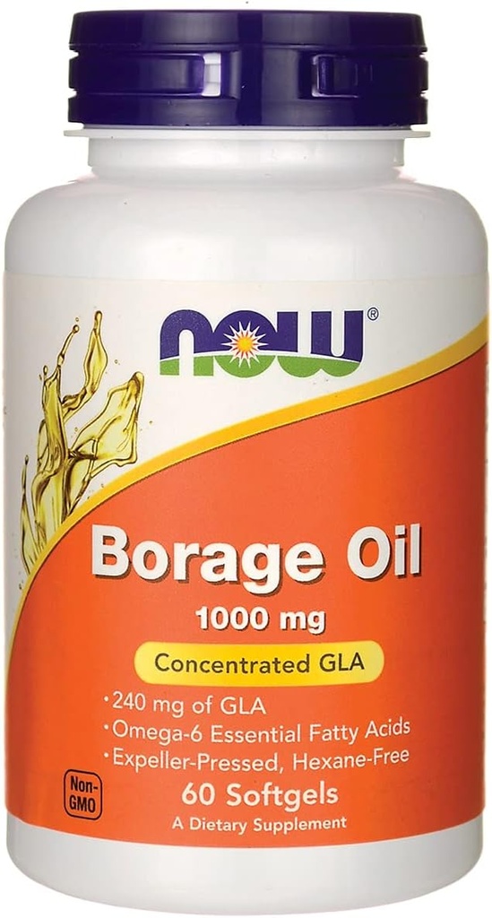 Şimdi Gıdalar Borage Oil, 240 Mgg