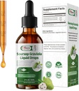 Soursop Graviola Liquid Drop, High Abors Form Soursop Leaves & Fruit Kompleksi, Hücre Rejenerasyonu ve Immune Support & Digestive Bitters - Vegan Sour SOP Bitters - 2 Fl oz