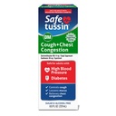 Güvenlitussin DM Cough & Chest Congestion, 8 oz, Waitorant Mucus Relief, Cough Relief Syrup, Yüksek Kan Basıncı ve Diyabet ile Yetişkinler için Güvenli
