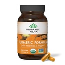 ORGANIC INDIA Turmeric Curcumin with Black Pepper - Organik Turmeric Supplement and Curcumin Supplement, Turmeric Capsules, Ortak Destek & Immune System Support, Whole Root, Trikatu - 90 Capsules