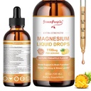 GREENPEOPLE Magnezyum Glycinate Liquid Drop - 17-in-1 4Fl. Oz Triple Magnezyum Kompleksi Glycinate 400 mg & Citrate 500 mg Taurate/L-Theanine for Calm Mood/Muscle/Sleep,Pineapple Flavor