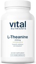 Vital Nutrients L-Theanine 200 mg | Vegan Supplement | L Theanine Supplement Supports Normal Stres Seviyeleri ve Bilişsel Fonksiyonlar* | Gluten, Süt ve Soy Free | 120 Capsules