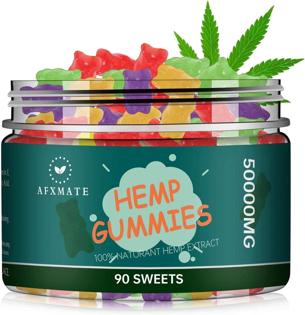 AFXMATE Hemp Gummies 50000 mg Meyve Flavored Gummy (90 Gummies)