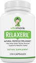 VitaMonk RelaxerilTM All-Doğal Kas Relaxer - Kas Relaxer Supplement - Complete Muscle Relaxing Formula
