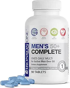 Bronson ONE Daily Mens 50+ Complete Multivitamin Multimineral, 90 Tablet