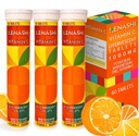 C Effervescent Tabletleri, Magnezyum Vitamini E & Potasyum Vitamina C Efervescente 60 Tablo 3 Paket Vitamina C C