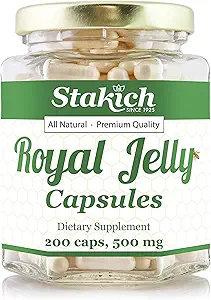 Stakich 500 mg Καψάκια (Βασιλικό Jelly Κάψουλες 500 mg (200 Count))