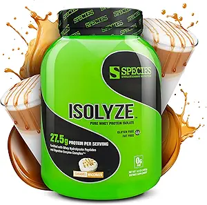 Tür Beslenme Isolyze Whey Protein Tozu, 100 Whey Isolate for Muscle Building, 27.5g Protein Per Scoop, No Sugar & Low Fat (Caramel Macchiato, 44 Hizmet)