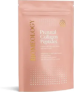 Προγεννητική Collagen Peptides - Grass-Fed Collagen Protein, με Γλυκίνη & Αμινοξέα για Εγκυμοσύνη & Επιλόχειο - Βοήθεια Digestion, Ανοσοποιητική Υγεία, Pelvic Floor, & Postpartum Recovery (16 oz.)