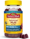 Doğa O'nun için Magnezyum Citrate, Food & All 8 B Vitaminleri, Erkekler için Multivitamin, 90 Gummies, 30 Day Supply
