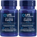 Life Extension Super Ubiquinol CoQ10 με ενισχυμένη Μιτοχονδριακή Υποστήριξη, Ισχυρή Καρδιά Υγεία & Κυτταρική Ενέργεια Υποστήριξη Παραγωγής, Ultra-απορροφήσιμη,Gluten-free,Non-GMO, 100 mg, 60 softgels (πακέτο των 2)