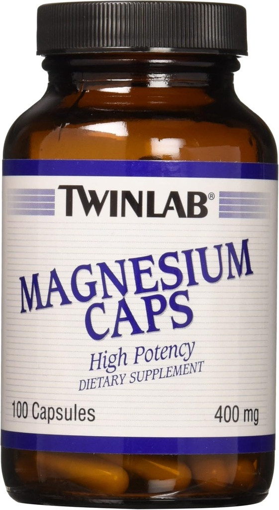 Twinlab - Magnezyum Caps, 400 mg, 100 Capsules