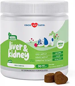 Köpekler için Butle - 90 Soft Chews - Liver ve Kidney Desteği - EPA & DHA - Detox - Choline ve L-Arginine ile Köpekler için Canlı Destek.