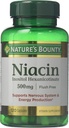 Nature's Bounty Flush Free Niacin 500 Mg, 240 Capsules (2 x 120 Kont Şişe)