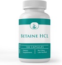 PURE ORIGINAL INGREDIENTS Betaine HCL, (100 Capsules) Her zaman Saf, Hiçbir Katkı veya İndirme, Lab TY