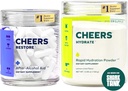 Cheers Classic Combo | Restore + Hydrate | Rehidrat & Feel Better After Drink | DHM, L-Cysteine, B-Vitamins, Electrolytes | 12 Dos Every | Liver Support | Elektrolyte Supplements