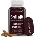 Shilajit Pure Himalayan Extract 500 mg ile 15 Fulvic Acid 500 mg - 120 Vejetaryen Capsules, 4 Ay Supply, Vitality & mental Clarity için Organik Supplement, ABD'de Yapıldı Gluten Free, Non-GMO