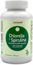 NANOWELL Chlorella & Spirulina 720 δισκία - Chlorella, Spirulina, Αντιοξειδωτικά, Βιταμίνες, Πλούσια σε Πρωτεΐνη, Σπασμένο Τείχος Κυττάρων (720 κόμης)