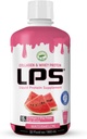 LPS Liquid Collagen & Whey Protein Supplement - Sugar-Free, Dye-Free, Non-GMO Drink - Hydrolyzed Collagen & Whey Peptides Erkekler ve Kadınlar için Sağlıklı Cilt & Saç, Sumelon, 32 fl ozzzzz