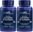 Επέκταση ζωής Bioactive Complex, Heart, Brain and Nerve Υποστήριξη, Υγιεινή Ενέργεια, Μεταβολισμός, Complex B Complex, 60 Vegetarian Κάψουλες (πακέτο του 2)