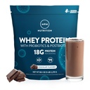 MRM Beslenme Whey proteini | Chocolate Flavored | 18g protein | 2 Milyar probiyotikler + Digestive enzimler + BCAAs | High Abxia + Digestion | Hormon + antibiyotik Ücretsiz | 87 Hizmetler