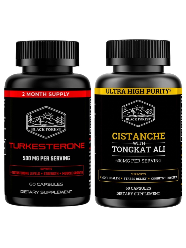 Black Forest Supplemets Start Pack Sche. 1 X Turkesterone + 1 X Cistanche (TESTO Pack)