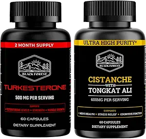 Black Forest Supplemets Start Pack Sche. 1 X Turkesterone + 1 X Cistanche (TESTO Pack)