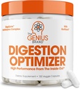 Genius Brand Genius Digestion Optimizer - Gut Health & Immune Support - No Proprietary Blends - Vegan, Non-GMO & Gluten-Free - 135 Veggie Capsules