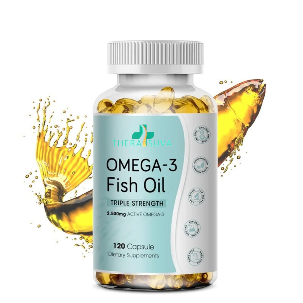 Triple Strength Wild Alaskan Omega-3 2500 mg + EPA 1,300 mg + DHA 1.200 mg, Kalp ve Ortak Sağlık için Tamam, 120 Softgels 60 Day Supply