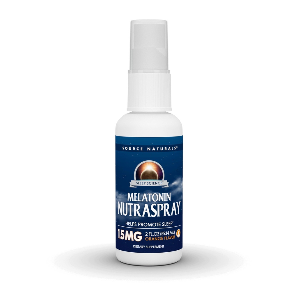 Source Naturals Melatonin - NutraSpray -Orange Flavored - 1.5 mg - 2 Akışkan oz