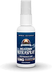 Source Naturals Melatonin - NutraSpray -Orange Flavored - 1.5 mg - 2 Akışkan oz
