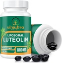 800 MG Liposomal Luteolin Supplement - En Az Metabolizma, Premium Antioksit for Brain & General Well-Being, 60 Softgels - 30 Günlük Tedarik