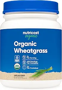 Nutricost Organik Buğdaygrass Toz 1 LB - Non-GMO Superfood