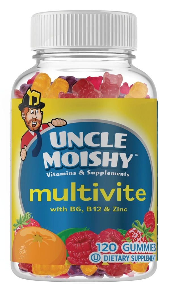 Θείος Moishy Childrens Multi-Vitamin Mineral Jellies με χολίνη - 120 ζελέ