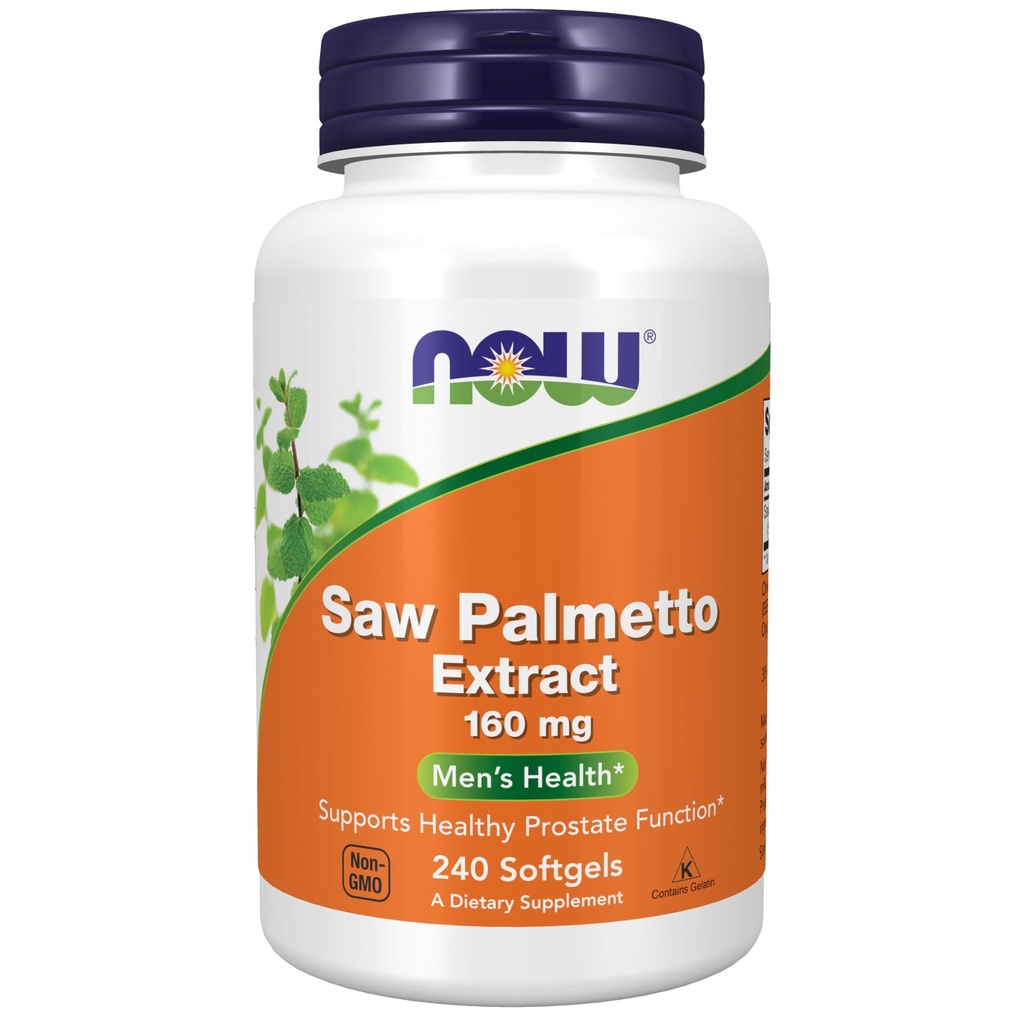 Şimdi Gıdalar Tamamlıyor, Saw Palmetto Extract (Serenoa repens) 160 mg, Erkeklerin Sağlığı*, 240 Softgels