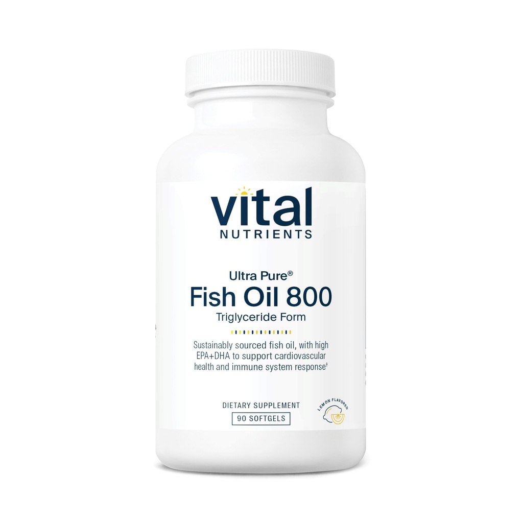 Vital Nutrients Ultra Pure® Fish Oil 800 Τριγλυκερίδια Form 
