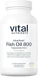 Vital Nutrients Ultra Pure® Fish Oil 800 Τριγλυκερίδια Form 