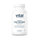 Vital Nutrients Ultra Pure® Fish Oil 800 Triglyceride Form | Heart, Brain, & Immune Health* | Sustainable Sourced High EPA & DHA Omega 3 Fatty Acid | Lemon Flavor | Gluten, Dairy, Soy Free | 90