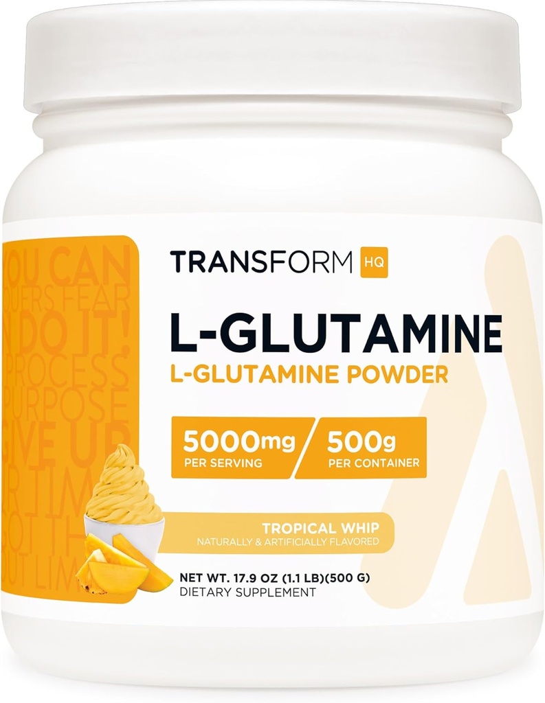 Dönüşüm L-Glutamine Toz 500g (Tropical Whip) - Gluten Free, Non-GMO