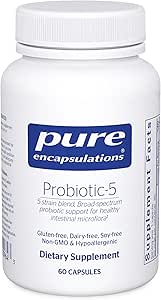 Saf Encapsulations Probiyotik-5 | Süt ve Soy Free Probiyotik Mix to Support Immune and Gastrointestinal Health | 60 Capsules