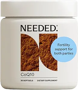 Needed. CoQ10 200mg Supplement - Ubiquinol 200mg for Women and Men – Coenzyme Q10 Preconception Health Supplement, Non-GMO, Softgels – 30 Count