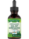 Nature's Truth Organic Oil of Oregano Liquid Drops | 2 fl oz | Akdeniz ve Vahşi Oregano Supplement | Non-GMO & Gluten Free
