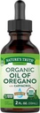 Nature's Truth Organic Oil of Oregano Liquid Drops | 2 fl oz | Akdeniz ve Vahşi Oregano Supplement | Non-GMO & Gluten Free