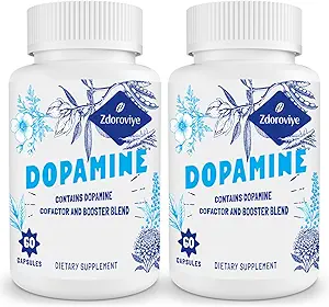 Erkekler ve Kadınlar için Dopamine Supplements - 500 mg Mucuna Pruriens Extract (4% L-DOPA) - 60 Capsules (2 Pack)