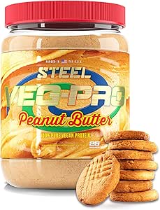 Çelik Supplements Veg-PRO | Vegan Protein Toz, Peanut Butter | 25 Servisler (1.65lbs) | BCAA Amino Asit | Gluten Free | Non Dairy | Low Carb Formula | Artficial Flavoring