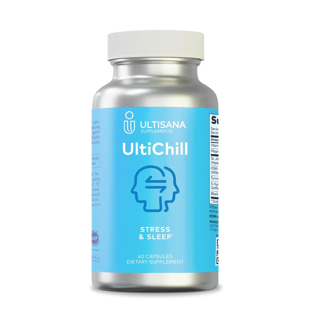 Stamina Antioksi & Stres Yardımı | Gelişmiş Mood, Boost Energy, Immune & Sleep Support | Vitamin B12 & B6, Ashwagandha, Turmeric, 5-HTP & More | Non-GMO, 60 Capsules