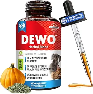 Natural Intestinal Defense for Dogs & Cats – Βότανο Καθαρίστε με Wormwood, Black Walnut – Προωθεί Υγιή Gut & Flora Balance – Advanced Broad Spectrum Formula